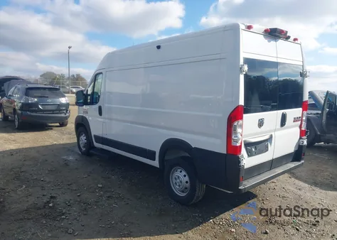 2021 Ram Promaster 1500 High Roof 136 Wb z USA, uszkodzony, nr VIN 3C6LRVBG8ME520834